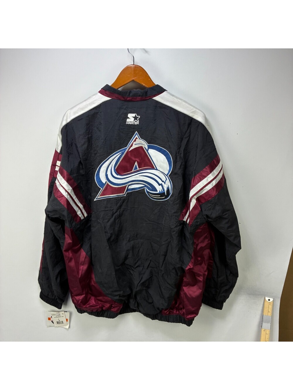 Vintage 90s Colorado Avalanche Starter Windbreaker Jacket L